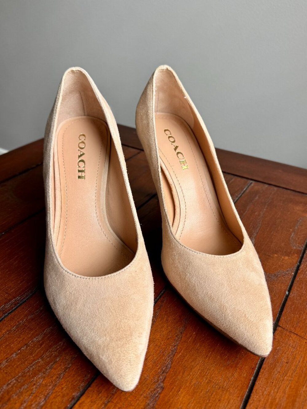 Coach Suede Heels